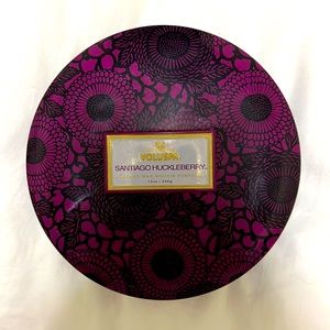 Voluspa 3 wick Santiago huckleberry candle